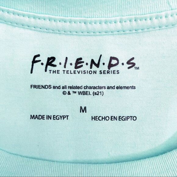 Warner Bros. Friends TV Series Chibi Cartoon T-Shirt, Juniors Size Medium - Picture 4 of 6